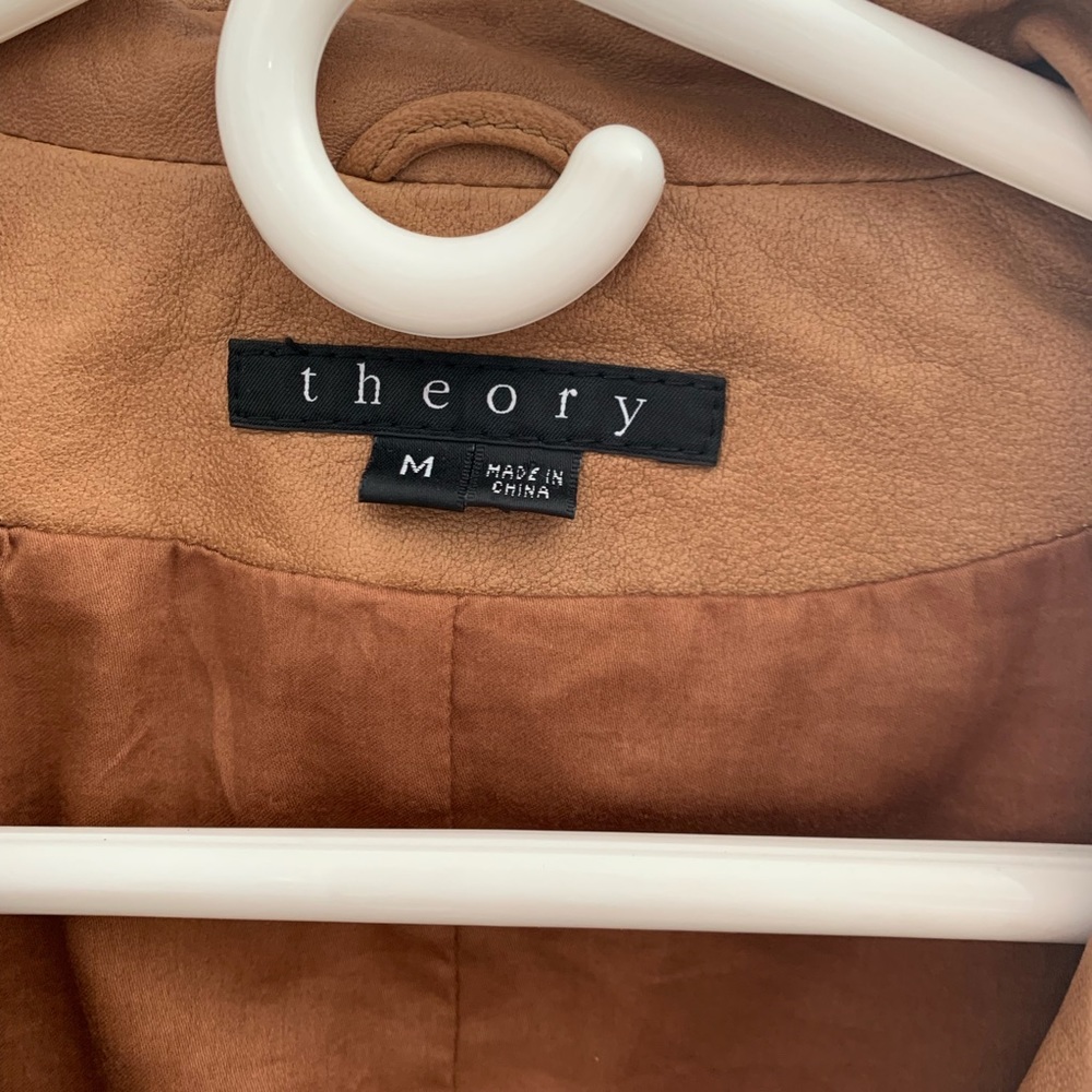 Cognac theory leather jacket - Picture 4 of 5